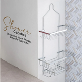Zupa Stainless Steel 2 Tier Shower Caddies Large.