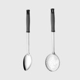 Serving ladle and Skimmer Regular kitchen use with Strong and Grip Handle