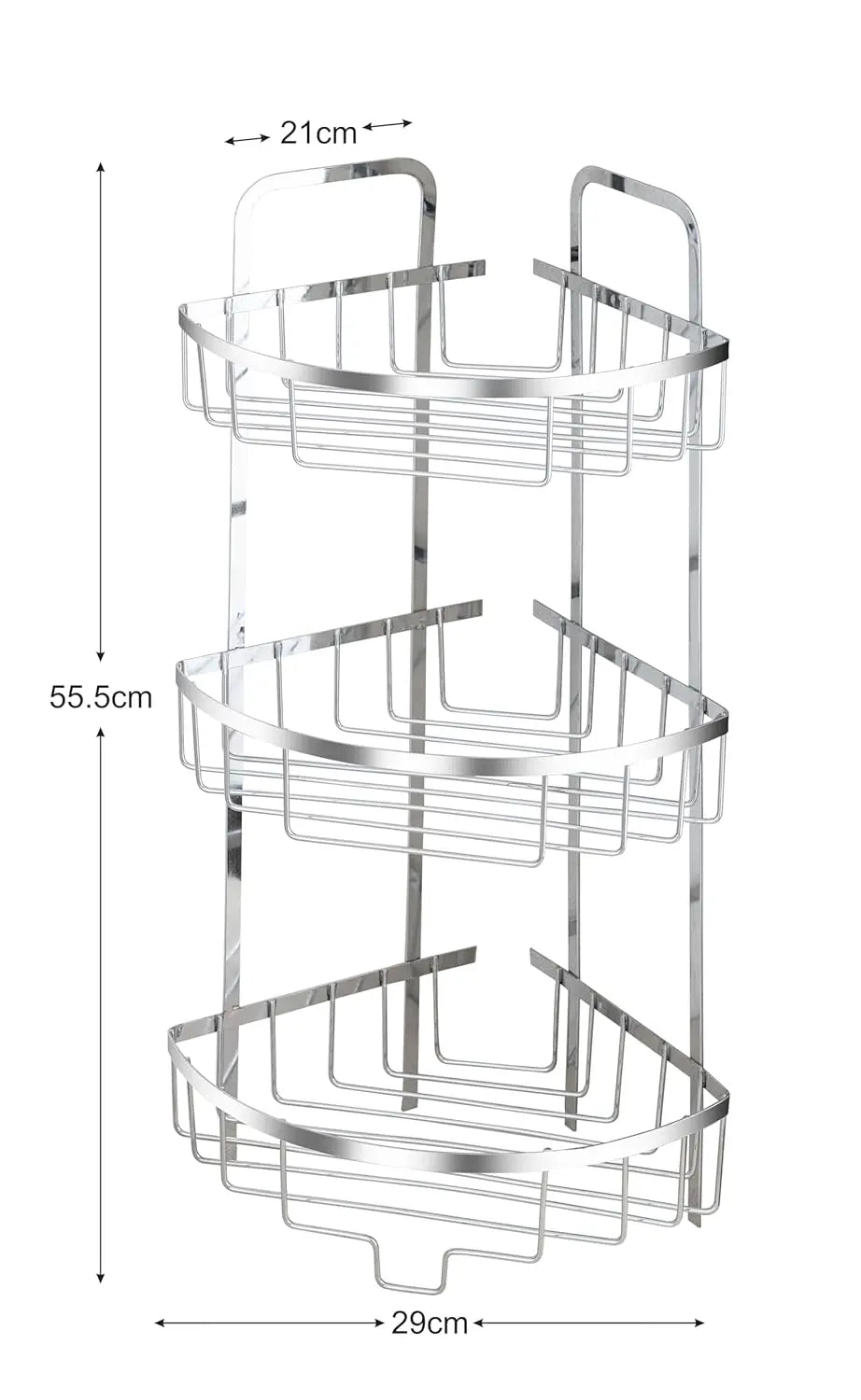 Zupa Stainless Steel 3 Tier Kitchen Corner Rack Zupa