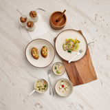 Zupa Earthy Beige Ceramic Serving Plate 25.5cm Set of 2 – Microwave & Dishwasher Safe