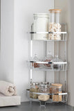 Zupa Stainless Steel 3 Tier Kitchen Corner Rack Zupa