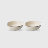 Zupa Earthy Beige Ceramic Serving Bowl Set 17.5cm (Set of 2)