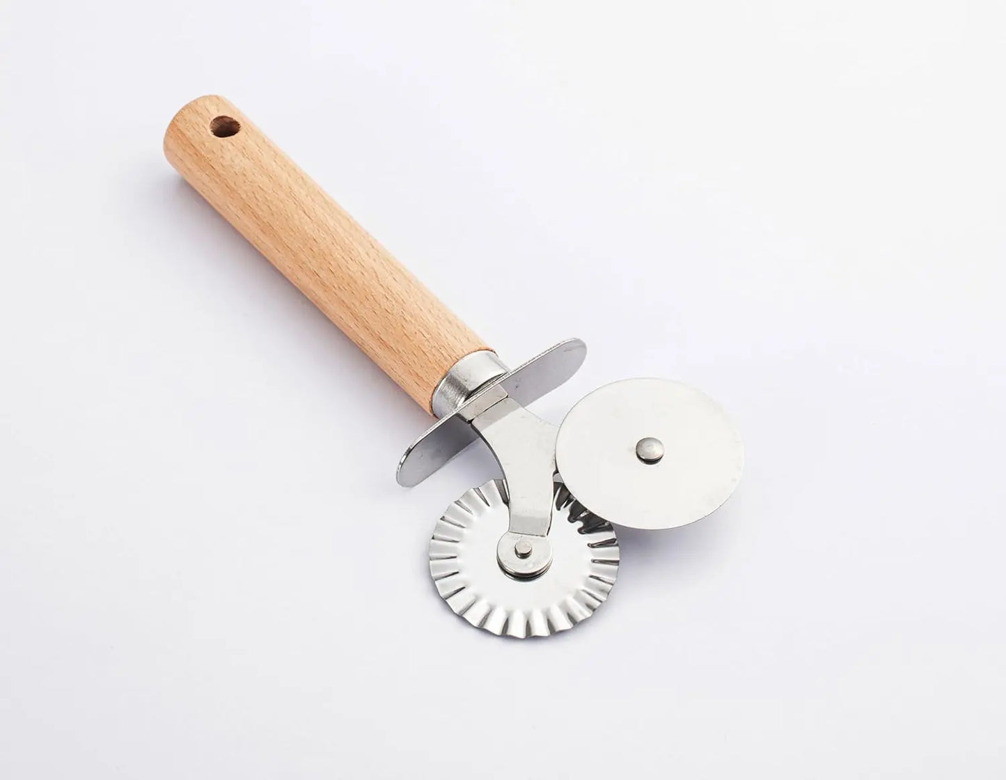 Zupa Wooden Handled Double Wheel Knife Silver Zupa