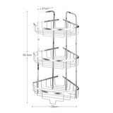 Zupa Stainless Steel 3 Tier Kitchen Corner Rack