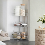 Zupa Stainless Steel 3 Tier Kitchen Corner Rack