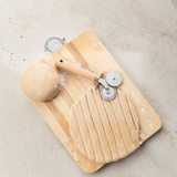 Zupa Wooden Handled Double Wheel Knife Silver