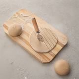 Zupa Wooden Handled Double Wheel Knife Silver