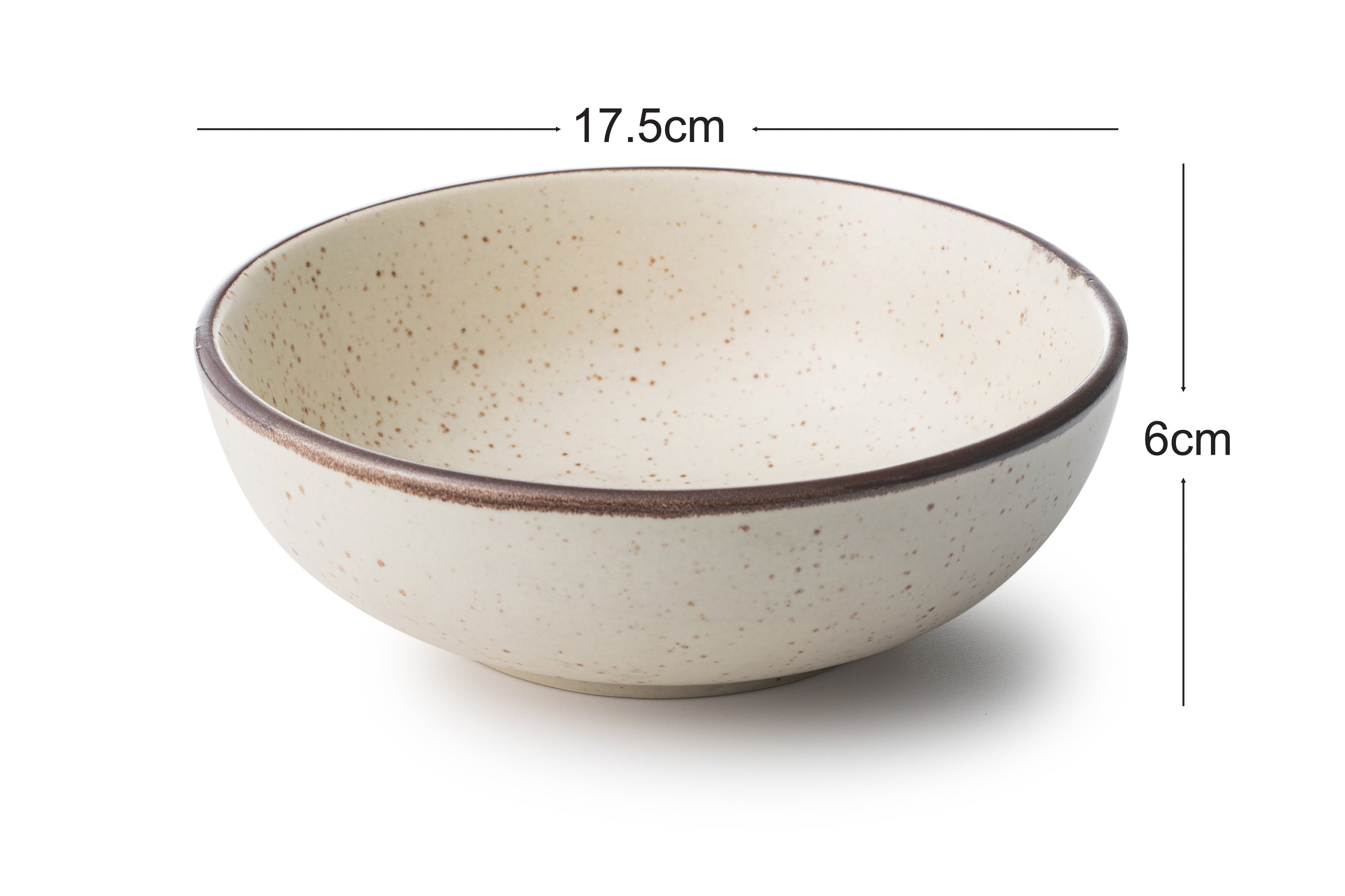 Zupa Ceramic Serving Bowl Set – Earthy Beige Handcrafted Bowls for Cereal, Salad, Pasta, Snacks – Lead-Free, Non-Toxic, Dishwasher Safe, Durable, Stackable, Chip Resistant, 17.5 X 6cm, Set of 2