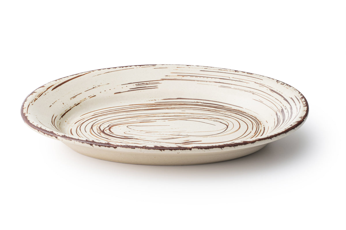Zupa premium Oval size ceramic plate set of 24.5 X 17.5 X 3.5 Salad, Pasta, Snacks & Desserts – Lead-Free, Non-Toxic, Dishwasher Safe, Daily Use Dinnerware