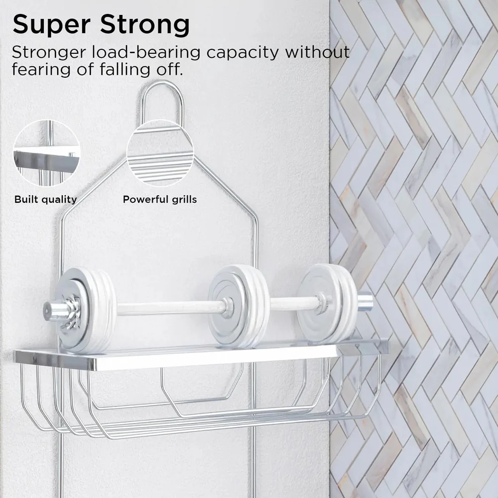 Zupa Stainless Steel 2 Tier Shower Caddies Large.