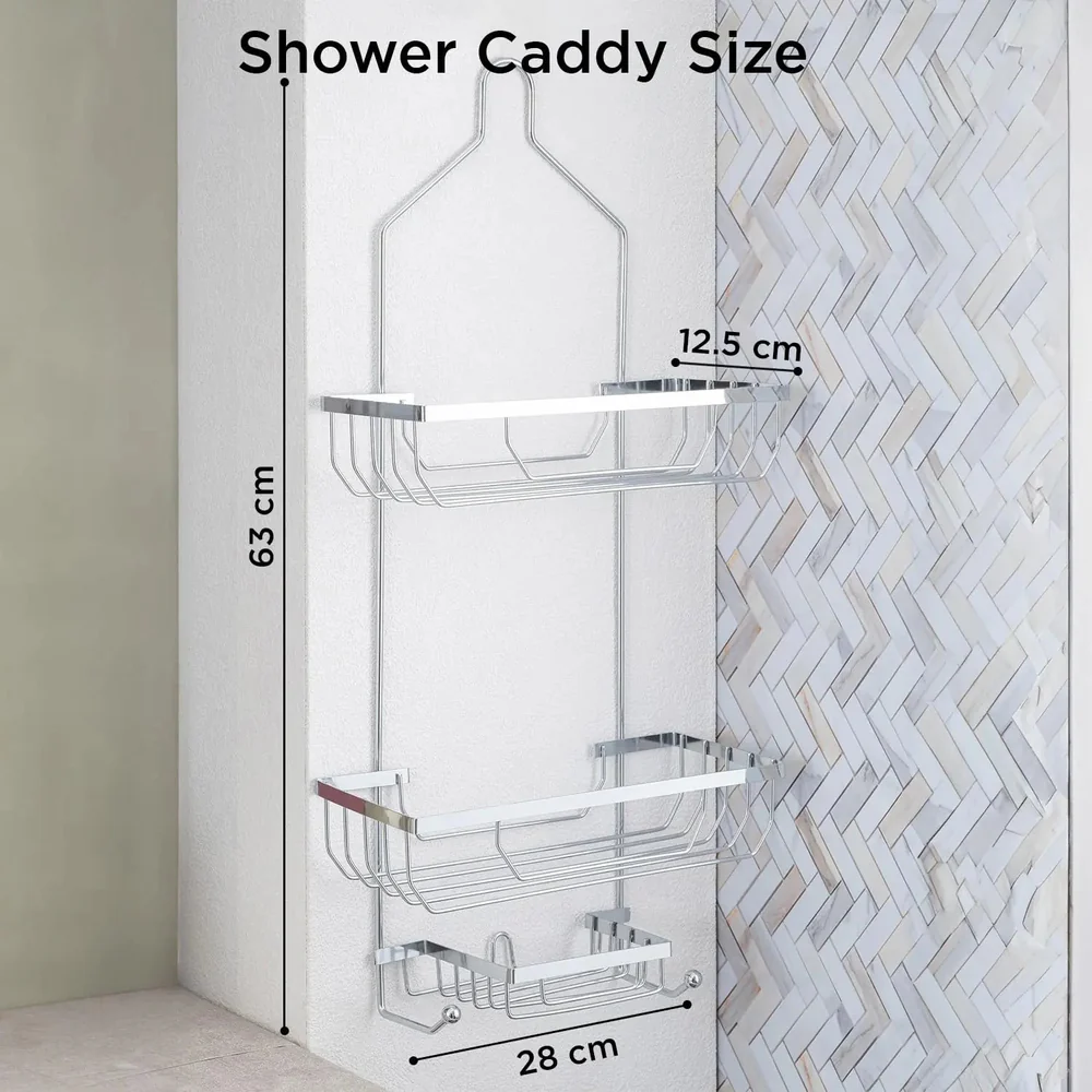 Zupa Stainless Steel 2 Tier Shower Caddies Large.