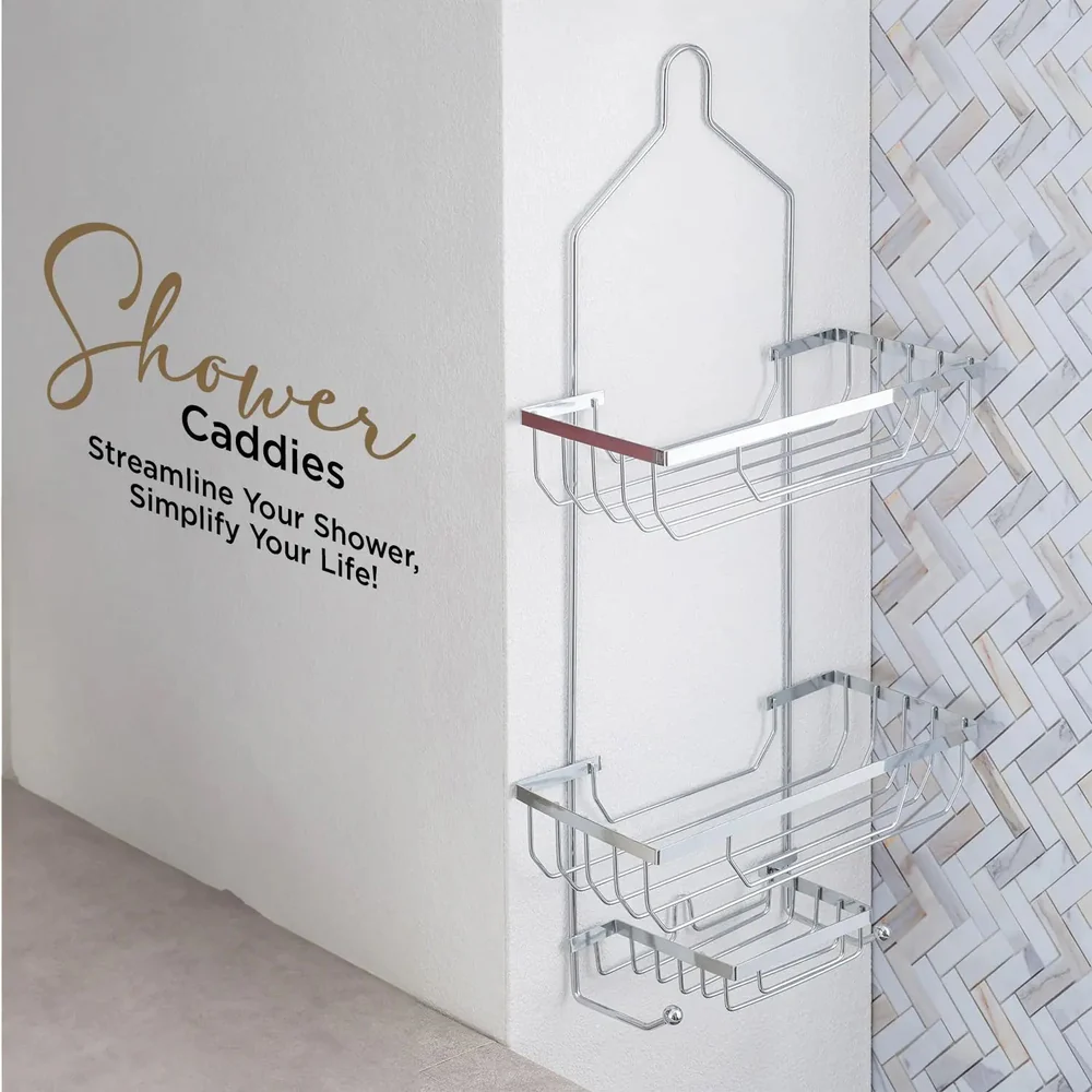 Zupa Stainless Steel 2 Tier Shower Caddies Large.