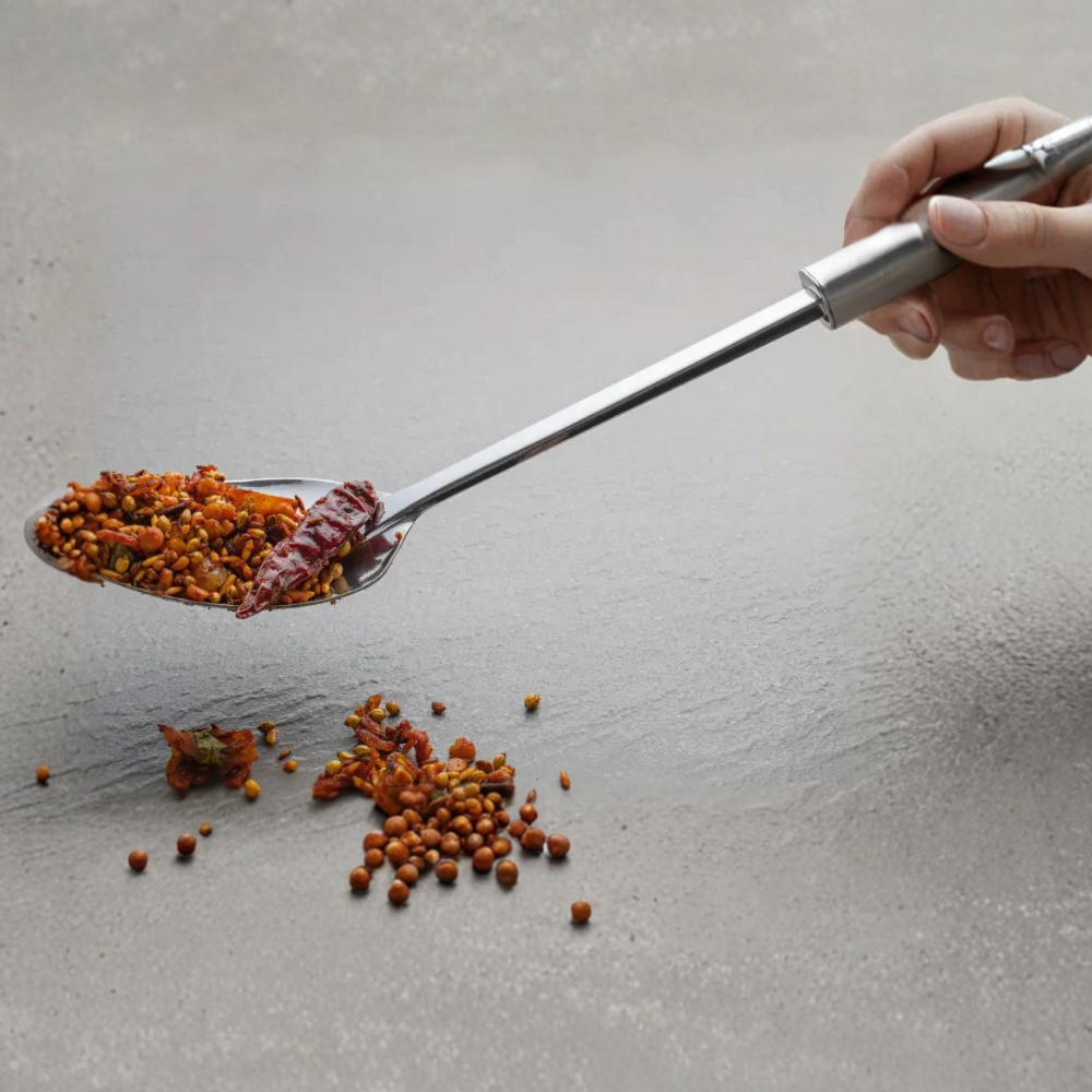 Premium Serving ladle full Dual tone Stainless steel handle for Morden Kitchen
