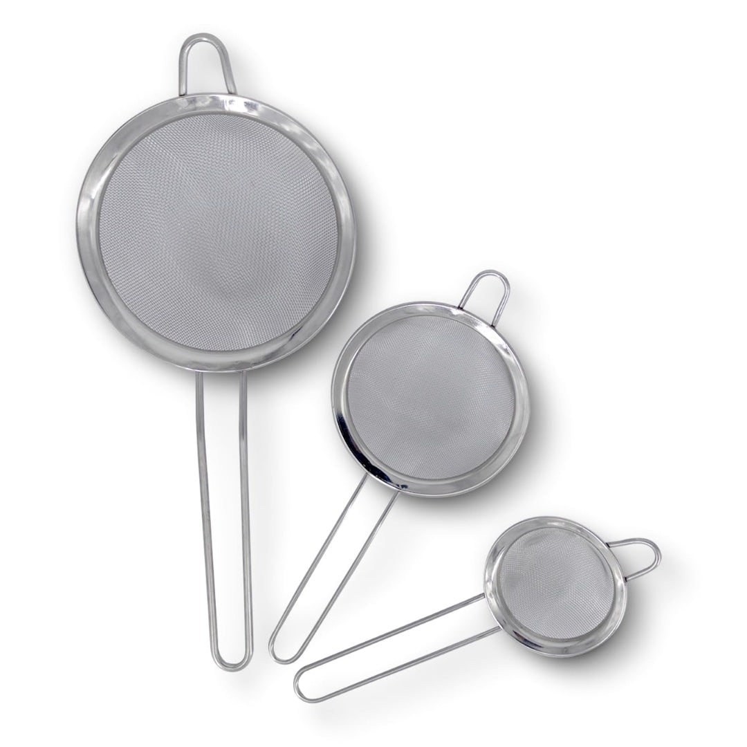 Zupa Fine Mesh Multipurpose Stainless Steel Strainer Set of 3