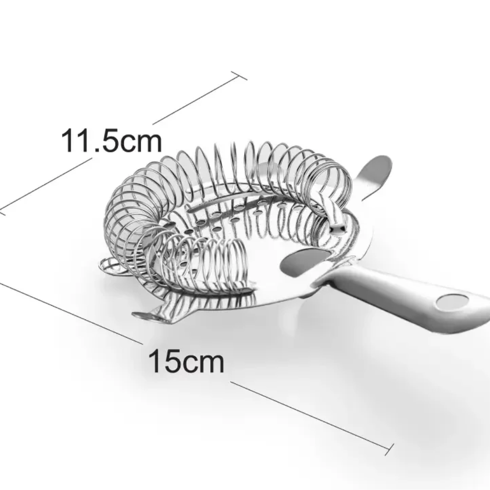 Professional Stainless Steel Cocktail Strainer – Essential Bar Tool for Perfect Drinks