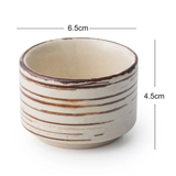 Zupa Earthy Beige Ceramic Dip Bowls 80ml Set of 4 – Microwave Safe
