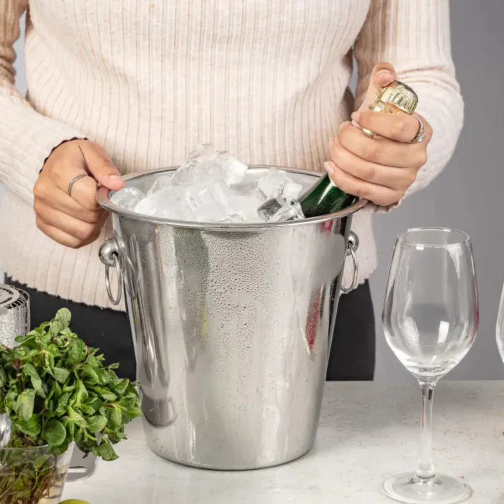 Premium Stainless Steel Champagne Ice Bucket