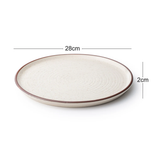 Zupa Premium Ceramic Plate Set of 2 – 28cm Strong & Scratch Resistant