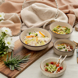Zupa Earthy Beige Ceramic Serving Bowl Set 17.5cm (Set of 2)