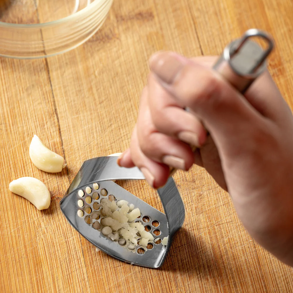 Stainless Steel Garlic Presser No. 1 Heavy-Duty Crusher