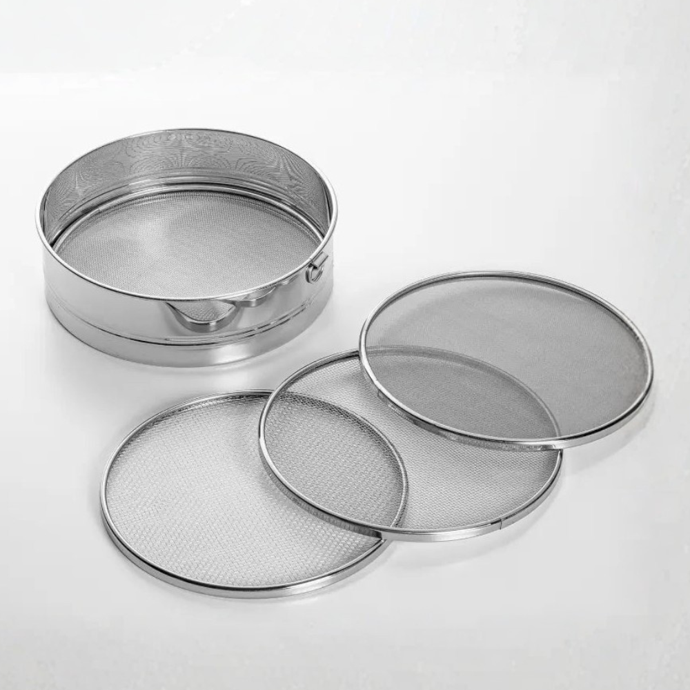 Heavy-Duty 4-in-1 Atta Sieve with Multiple Screens