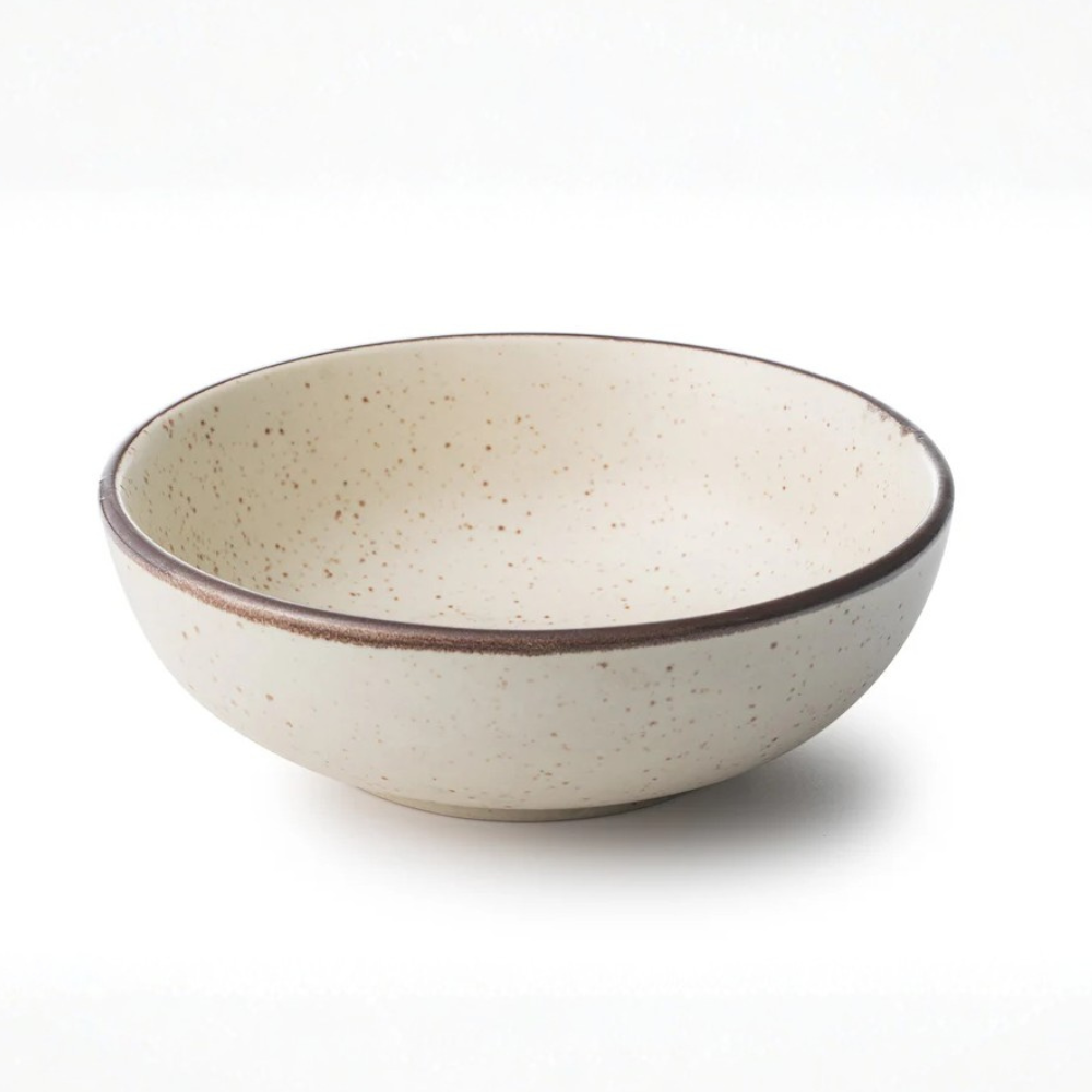 Zupa Earthy Beige Ceramic Serving Bowl Set 17.5cm (Set of 2)