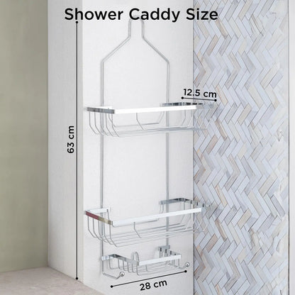 Zupa Stainless Steel 3 Tier Shower Caddies Large. Zupa