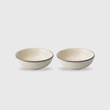Zupa Earthy Beige Ceramic Serving Bowl Set 17.5cm (Set of 2)