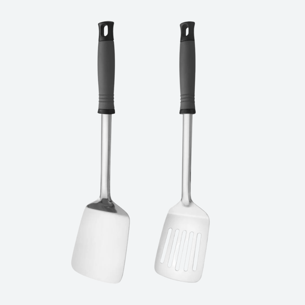 Perdo Combo Plain & Slotted Turner Set of 2 Regural Use Smart Kitchen