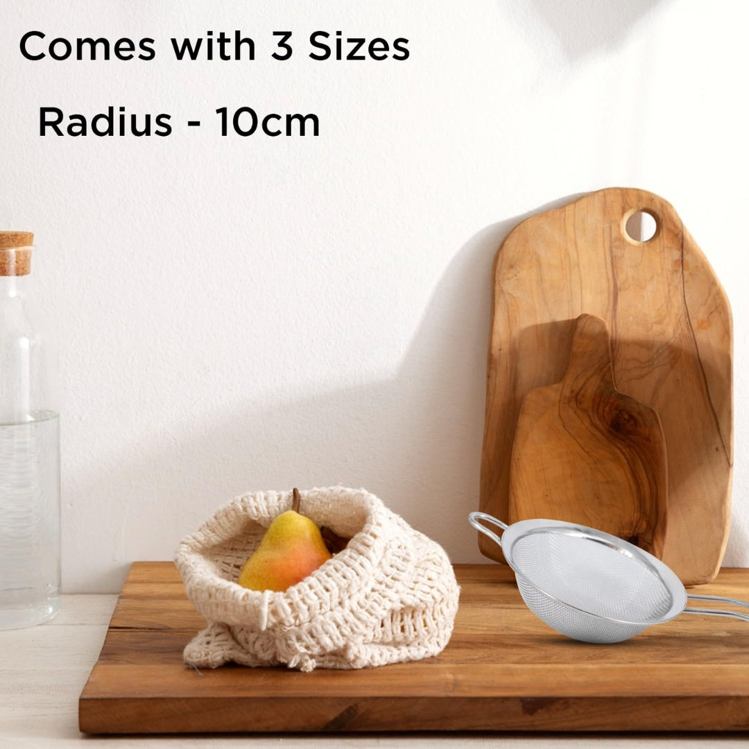 Zupa Fine Mesh Multipurpose Stainless Steel Strainer Set of 3