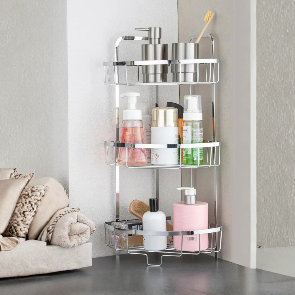 Zupa Stainless Steel 3 Tier Kitchen Corner Rack