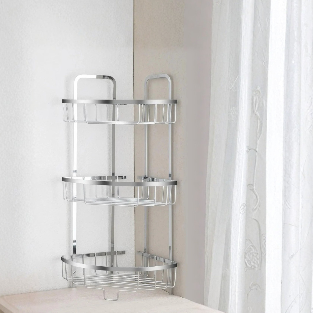 Zupa Stainless Steel 3 Tier Kitchen Corner Rack