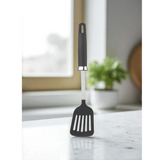 Zupa™ 3-Piece Cooking Spoon Set – Slotted Turner / Spoon & Solid Spoon for Daily Indian Cooking Tanic Haldel S.S + Nylon
