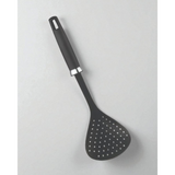 Zupa Full Nylon Skimmer for Cooking | Deep Ladle for Serving | FDA Certified | Heat Resistant | Dishwasher Safe| BPA Free (Black)