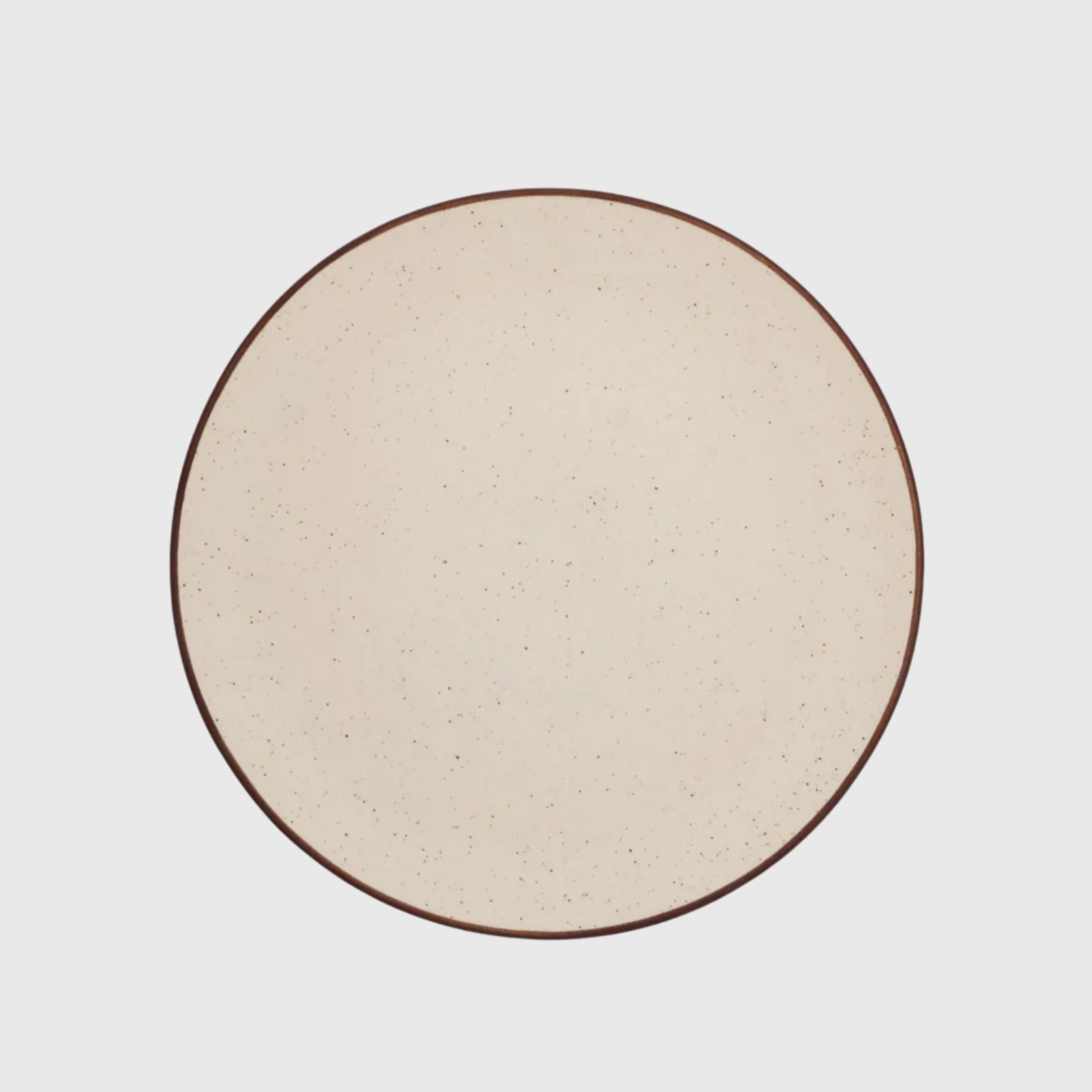 Zupa Earthy Beige Ceramic Serving Plate 25.5cm Set of 2 – Microwave & Dishwasher Safe