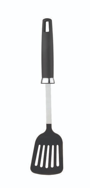 Premium Big Turner Spatula - Perfectly Angled Slotted Turner with TANIC  HANDLE SS+NYLON 13"